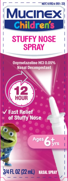 MUCINEX ® CHILDREN'S Stuffy Nose Spray (Discontinued July-31-2019)